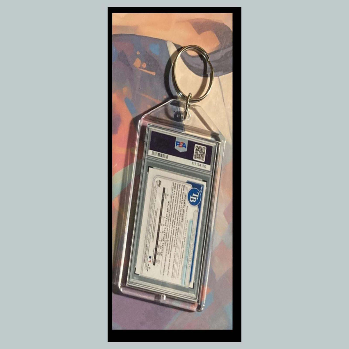 3433 Junior Caminero 2024 Chrome Image Variation SuperFractor Auto Keychain Gift