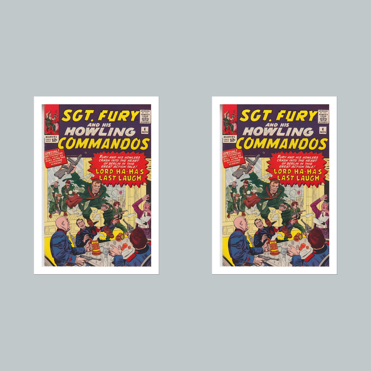 2381 Sgt Fury 8x10 Glossy Photo Comic Book Cover Fast-Secure Shipping