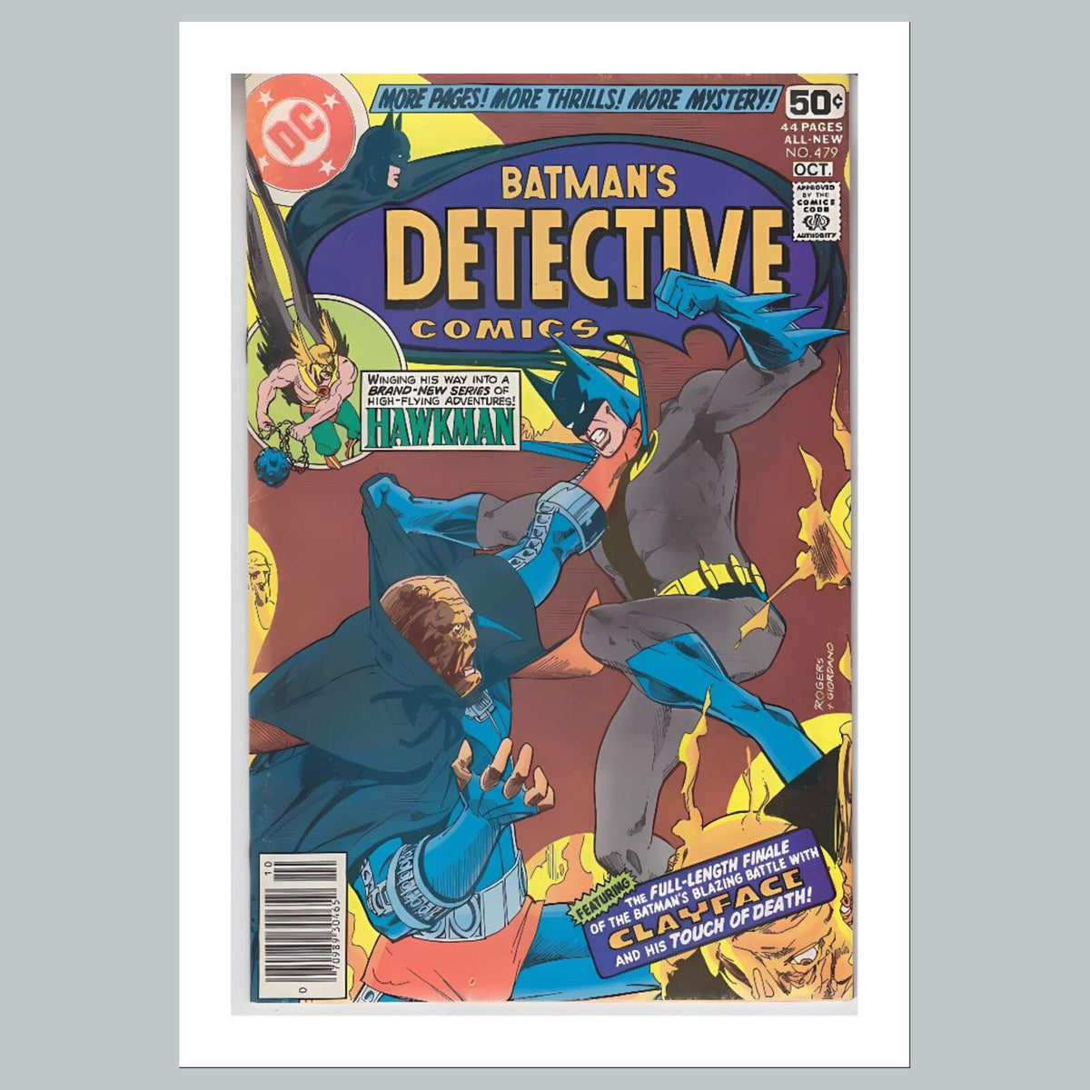 2010 Batmans Detective 8x10 Glossy Photo Comic Book Cover Fast-Secure Shipping