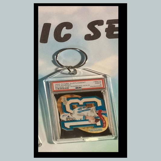 3510 Dan Marino 1999 Score Behind the Numbers Gold Custom Hand Made Keychain