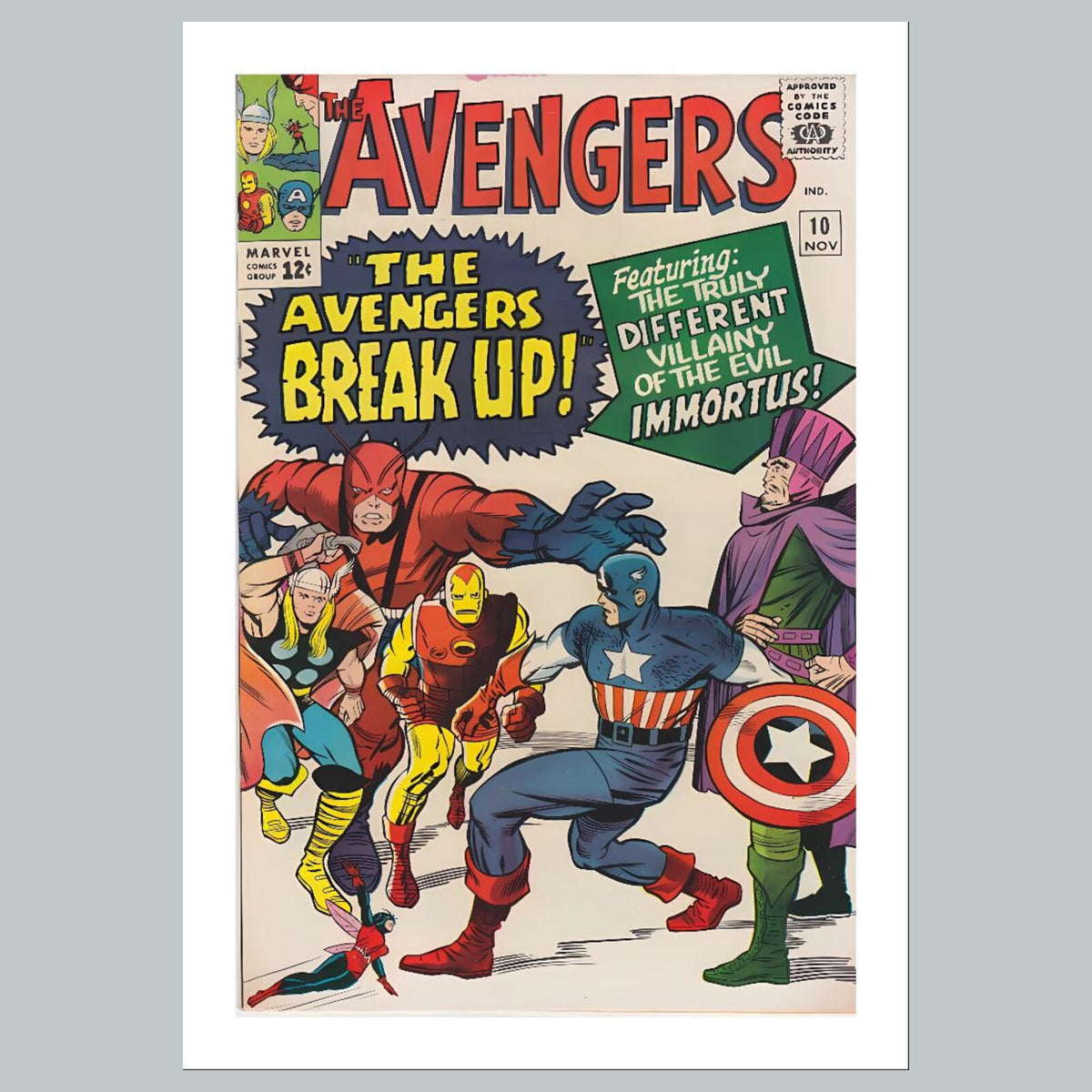 1811 The Avengers 8x10 Glossy Photo Comic Book Cover Fast-Secure Shipping