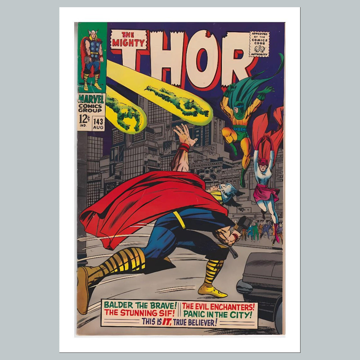 2216  Thor 8x10 Glossy Photo Comic Book Cover Fast-Secure Shipping