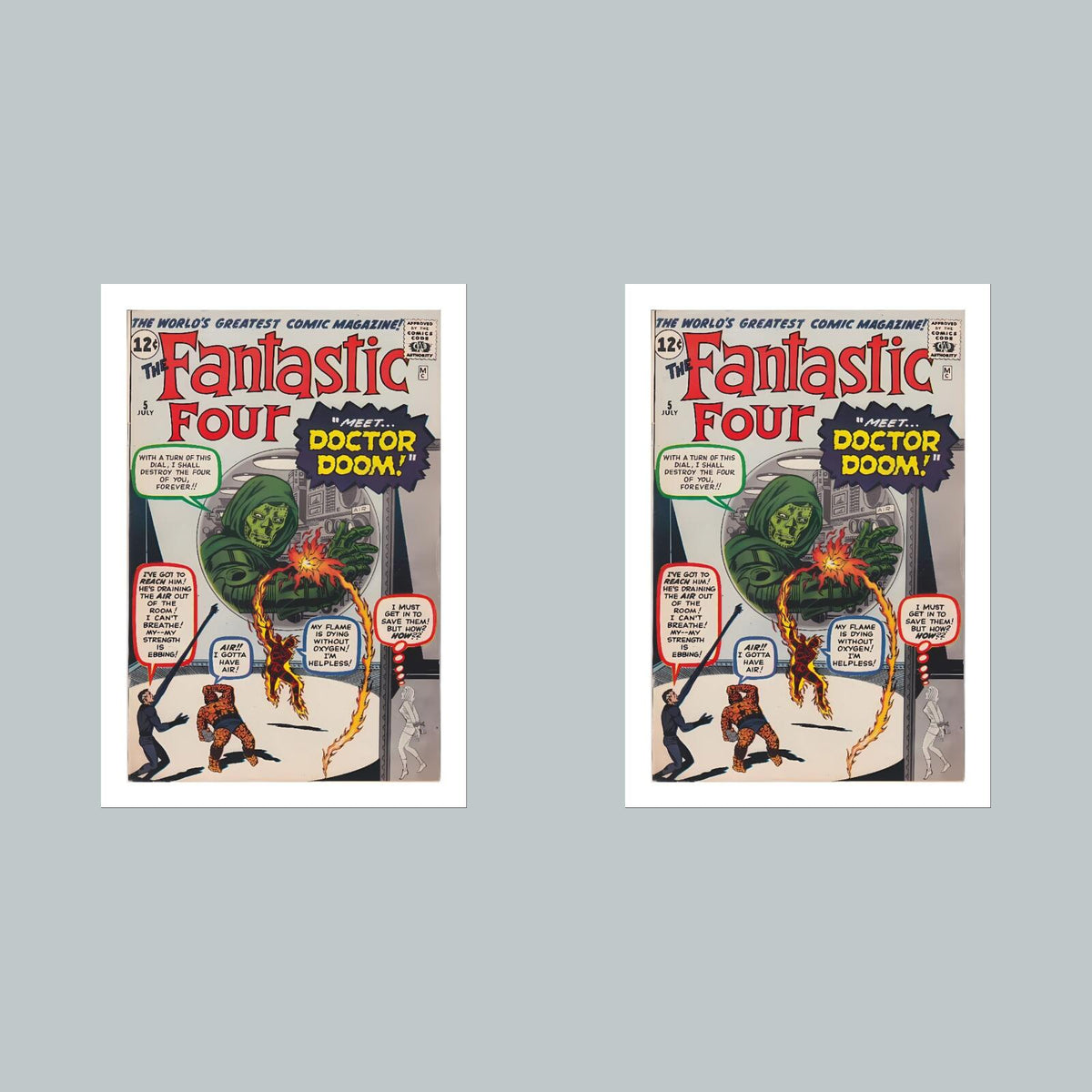 1975 Fantastic Four 8x10 Glossy Photo Comic Book Cover Fast-Secure Shipping