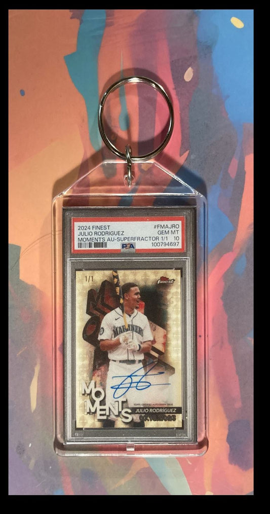 3104 Dylan Crews 2024 Bowman Sterling Tek Aqua Auto Custom Keychain-Gift