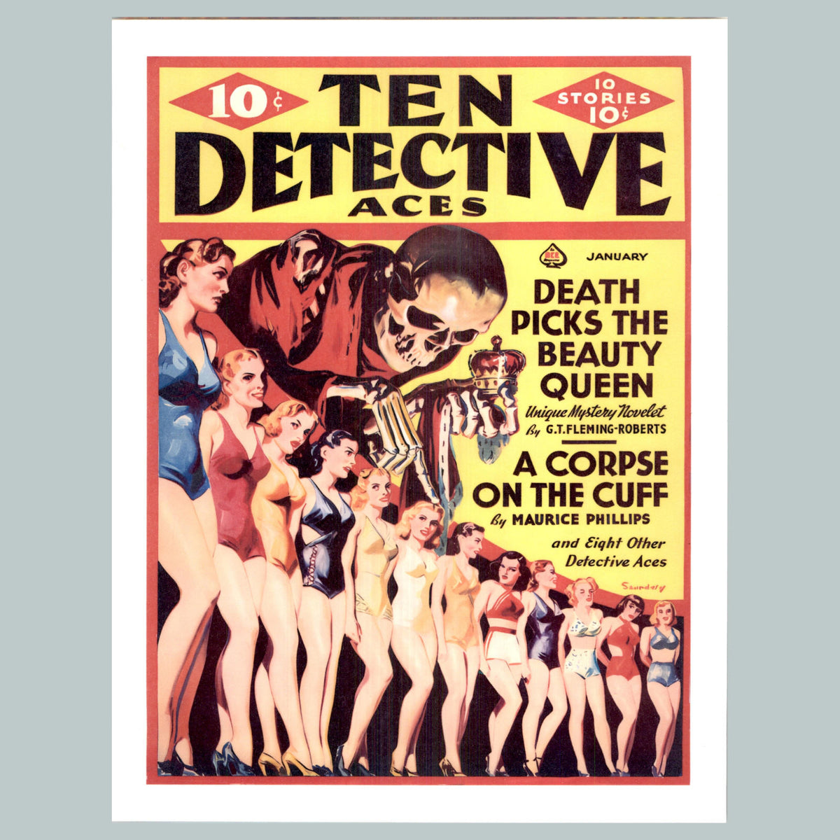 0028 P-8X10 Ten Detective Aces Glossy Photo Fast-Secure  Shipping