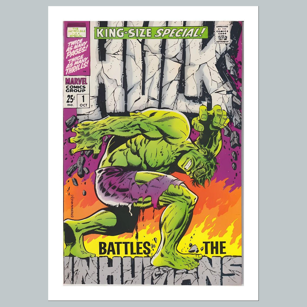 2114 Hulk 8x10 Glossy Photo Comic Book Cover Fast-Secure Shipping
