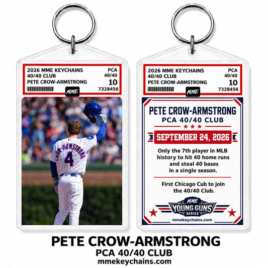 4927 Pete Crow-Armstrong PCA 40/40 Club Keychain – Salute to the Fans
