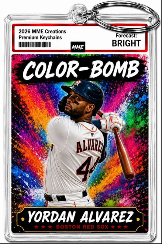 3891 Yordan Alveraz Keychain | Color-Bomb | Custom Photo Keychain With Nameplate