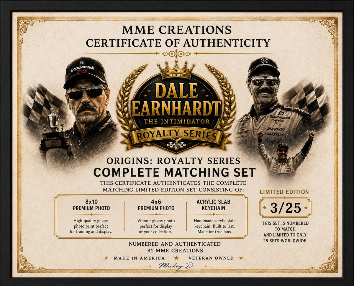 2634 Dale Earnhardt Zoom Art | Royalty Series Matched Number Set Limited to /25