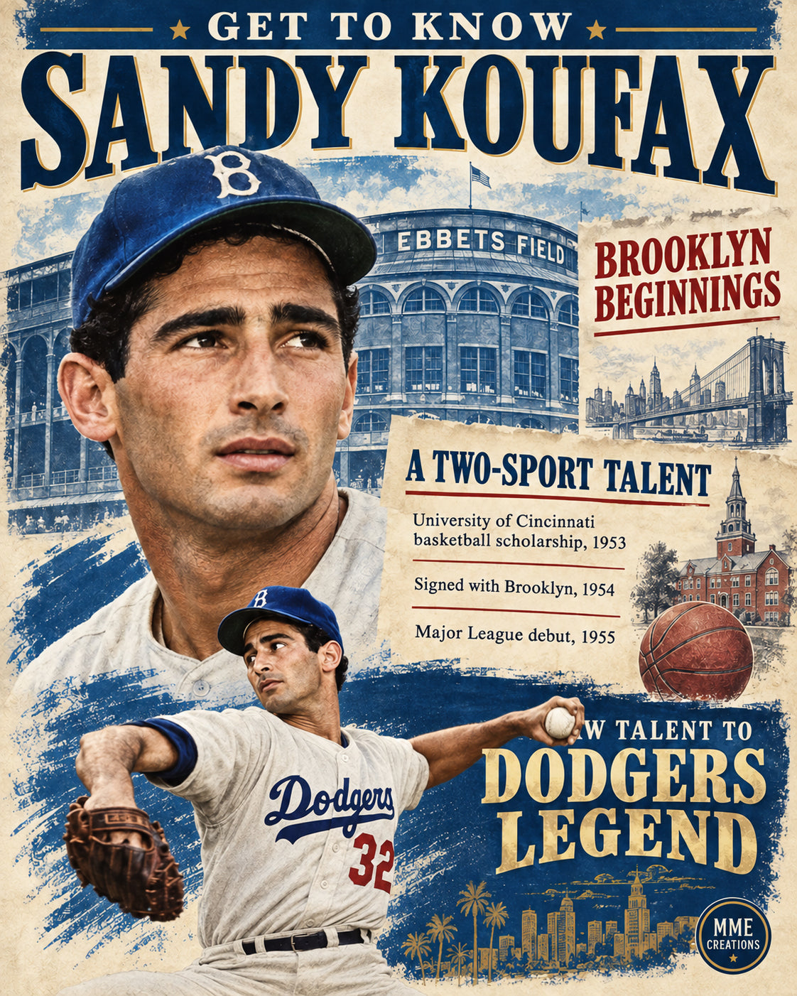 5010 Sandy Koufax GTK 8x10 glossy print