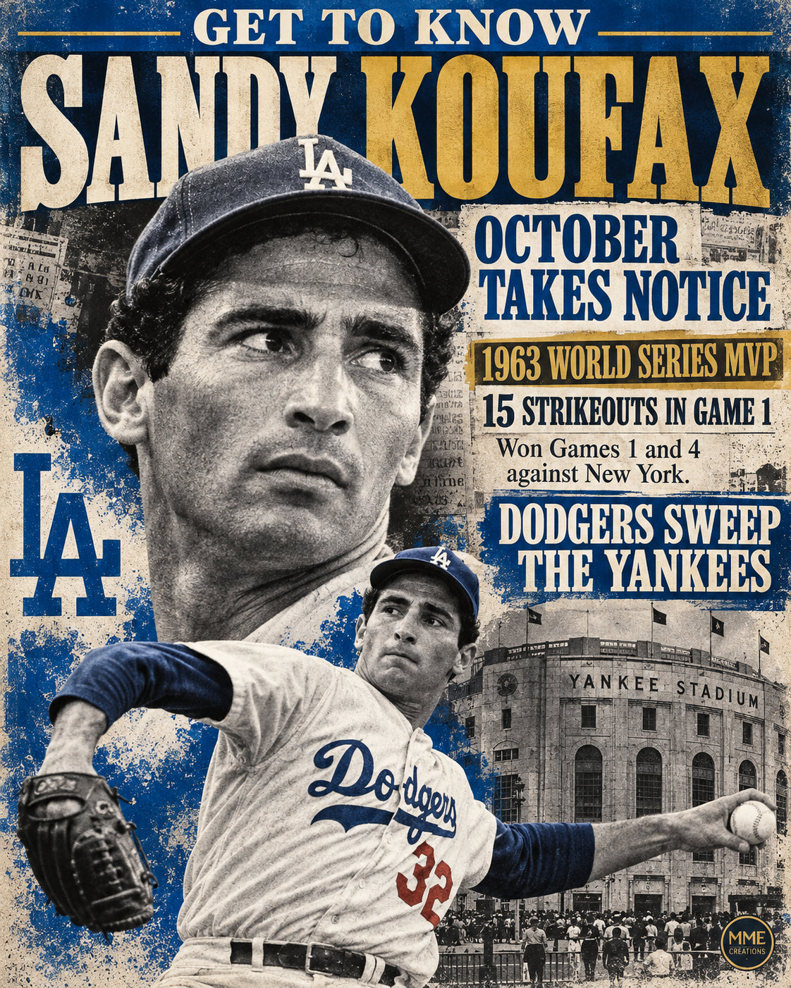 5012 Sandy Koufax GTK 8x10 glossy print