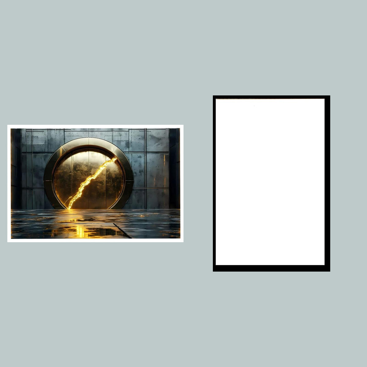 0483 Gold Vault Cracked 8x10 Glossy Photo - Fast-Secure Shipping MS