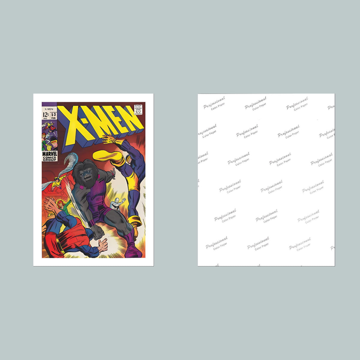 1590 X-Men February 1969 8x10 Glossy Photo Comic Book Cover