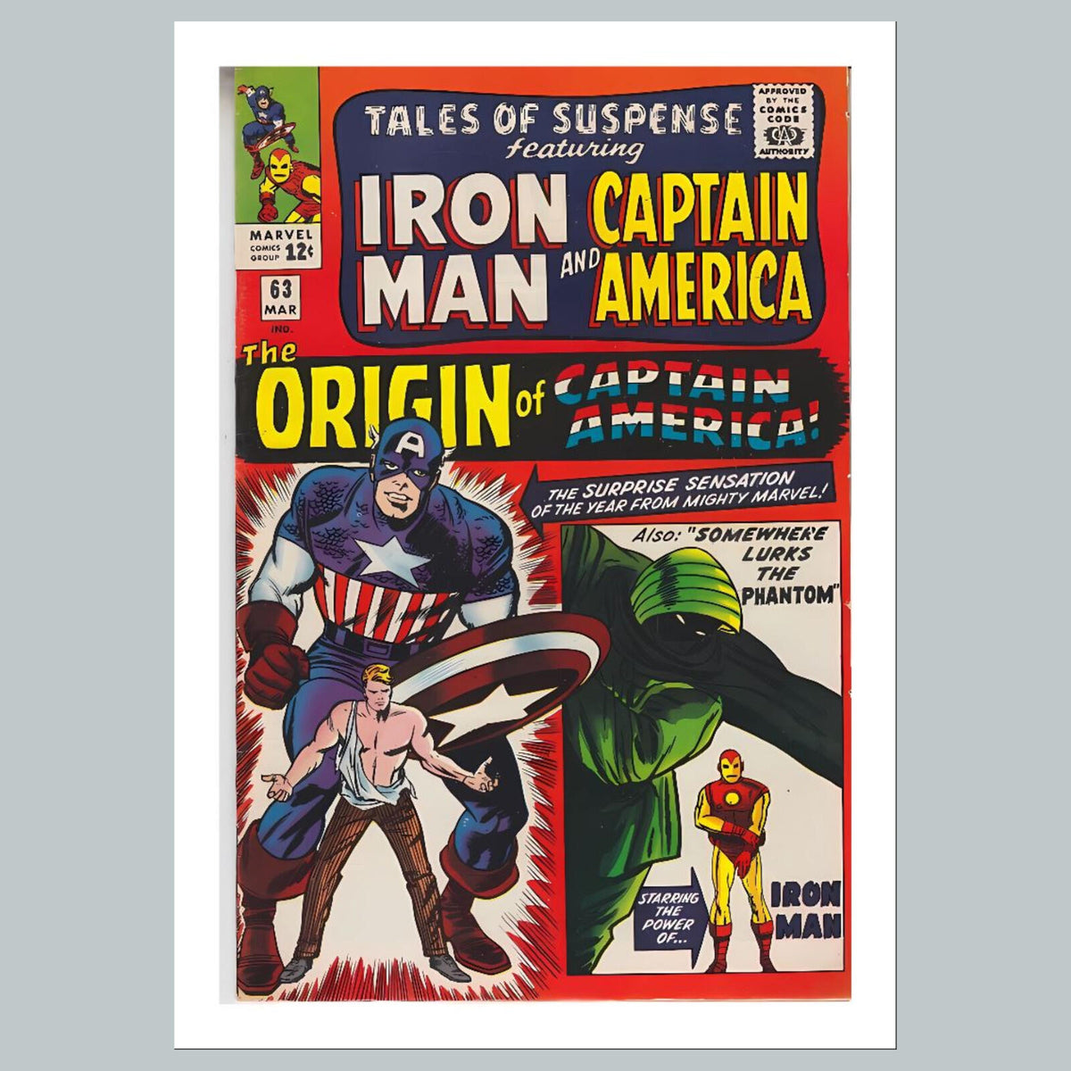 2436 Tales Of Suspense 8x10 Glossy Photo Comic Book Cover Fast-Secure Shipping
