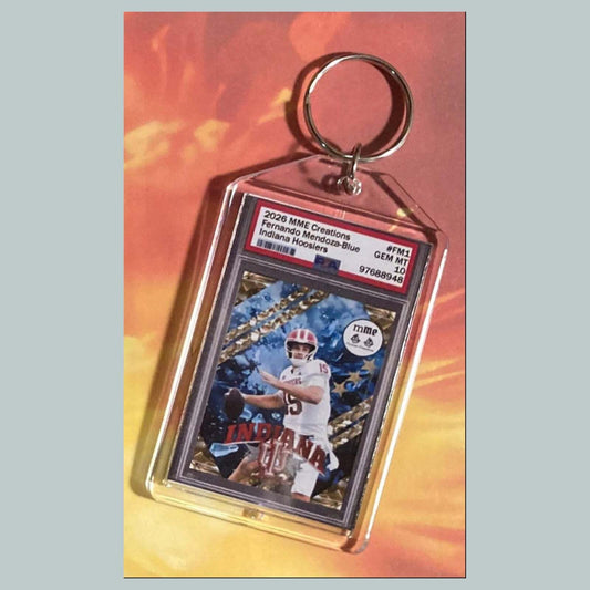 3754 Fernando Mendoza Blue Ice Custom Hand Made Keychain