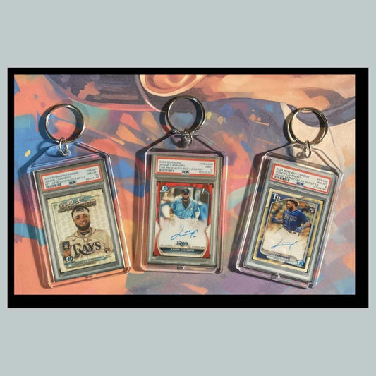 3427 Junior Caminero 3 Pack Bundle - 3 Different Custom Novelty Keychains -Gift