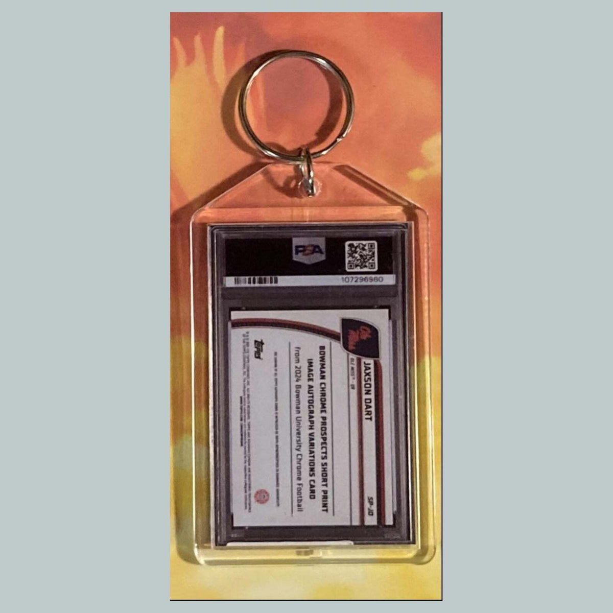 3534 Jaxson Dart 2024 U Chrome SP Auto Custom Keychain Great Gift
