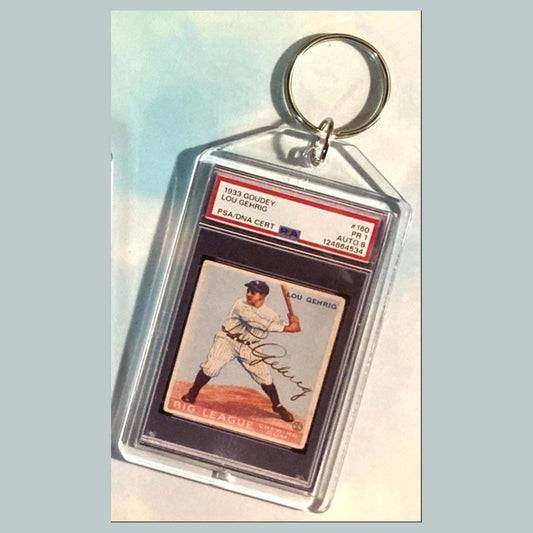 3628 Lou Gehrig 1933 Goudey Custom Hand Made Keychain