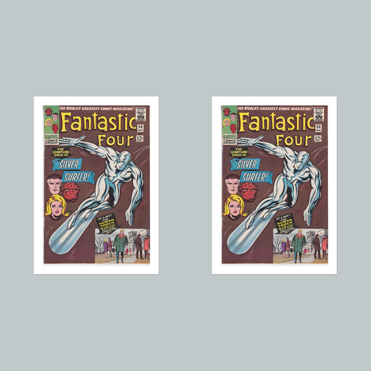 1974 Fantastic Four 8x10 Glossy Photo Comic Book Cover Fast-Secure Shipping