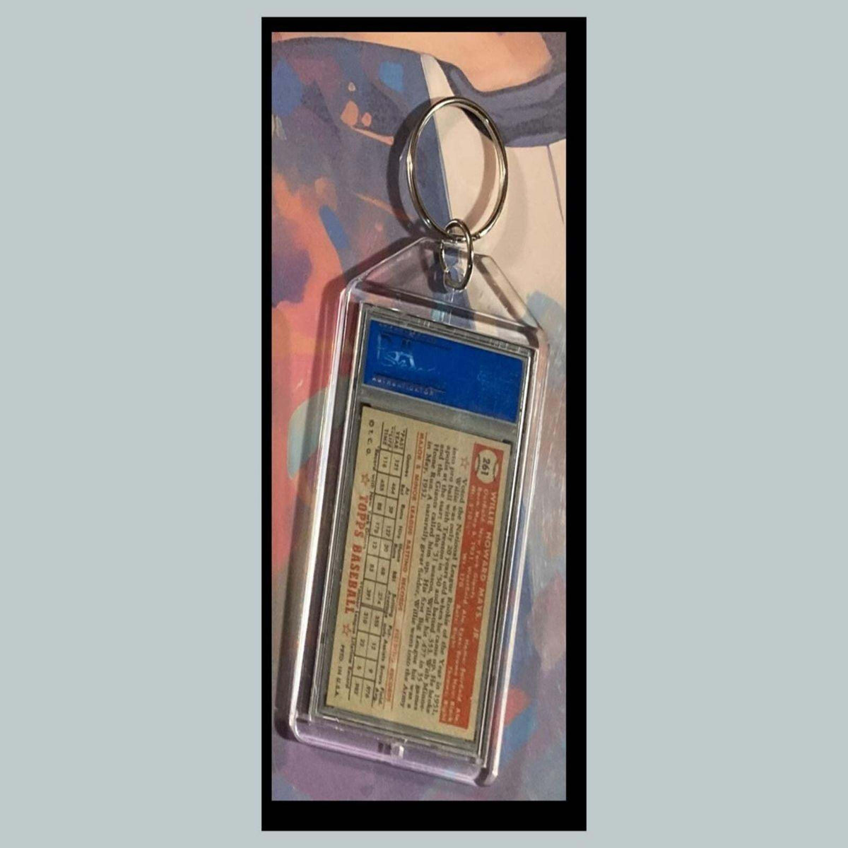 3388 Willie Mays 1952 Custom Hand Made Novelty Keychain-Makes A Great Gift