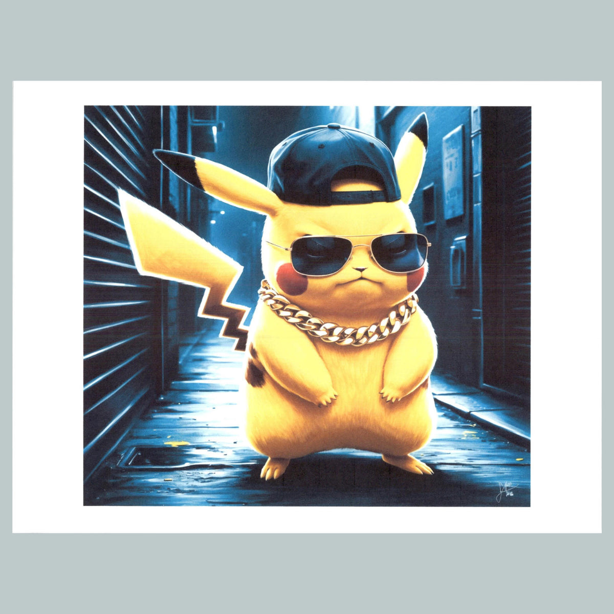 0390 P -8X10 Pokemon Pikachu Bad Boy Rapper Glossy Photo Fast-Secure Shipping MS