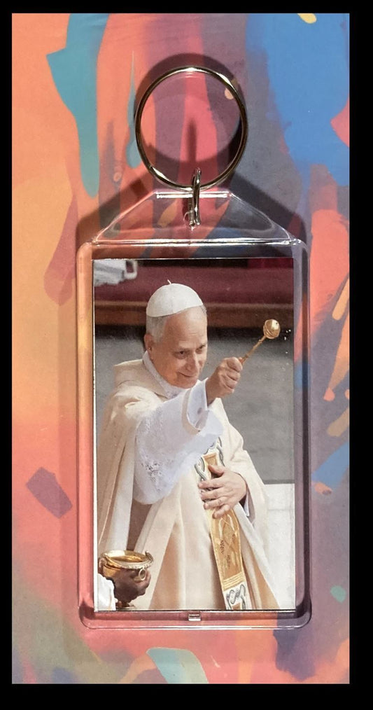 3283 Pope Blessing Custom Hand Made Keychain - Makes A Great Gift