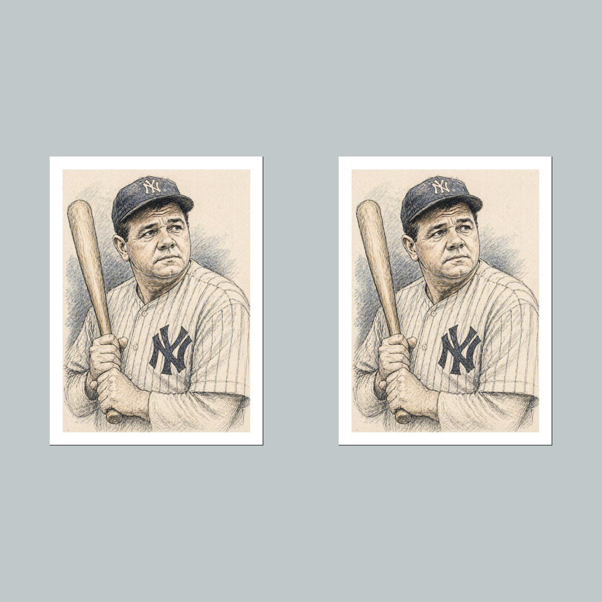 2579 Babe Ruth 8x10 Custom Art Photo - Fast-Secure Shipping BBL