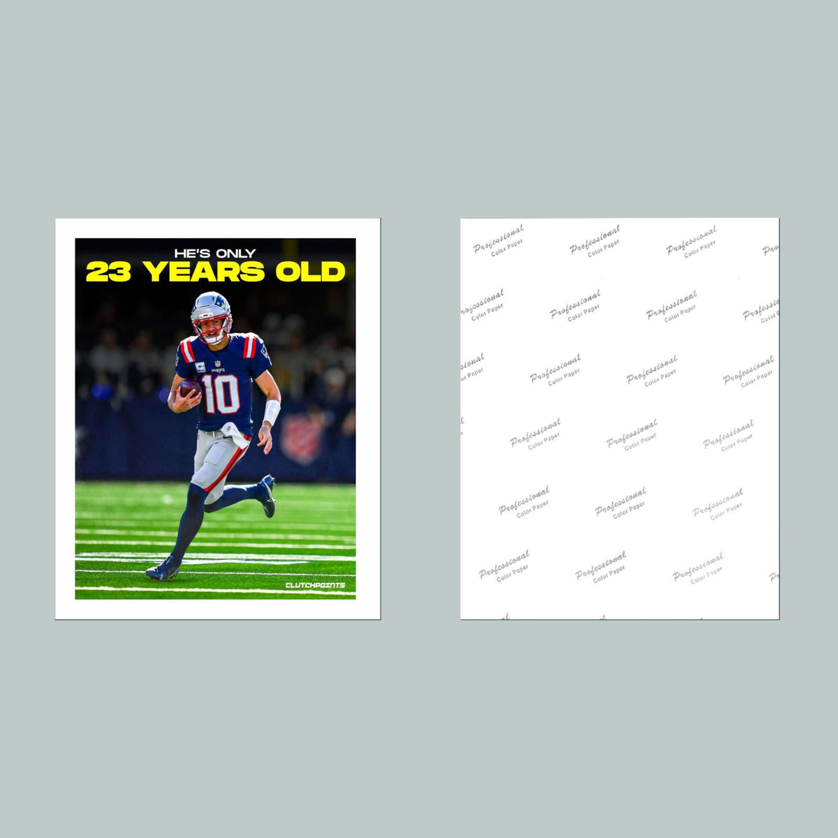 1030 8X10 Drake Maye 8x10 Glossy Photo - Fast-Secure Shipping FBL