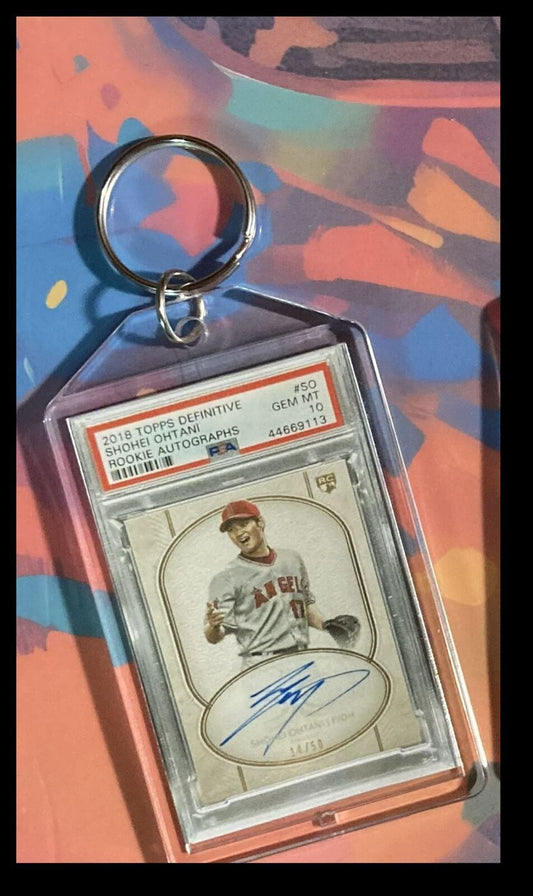 3242 Shohei Ohtani 2018 Topps Definitive Auto -Custom Keychain