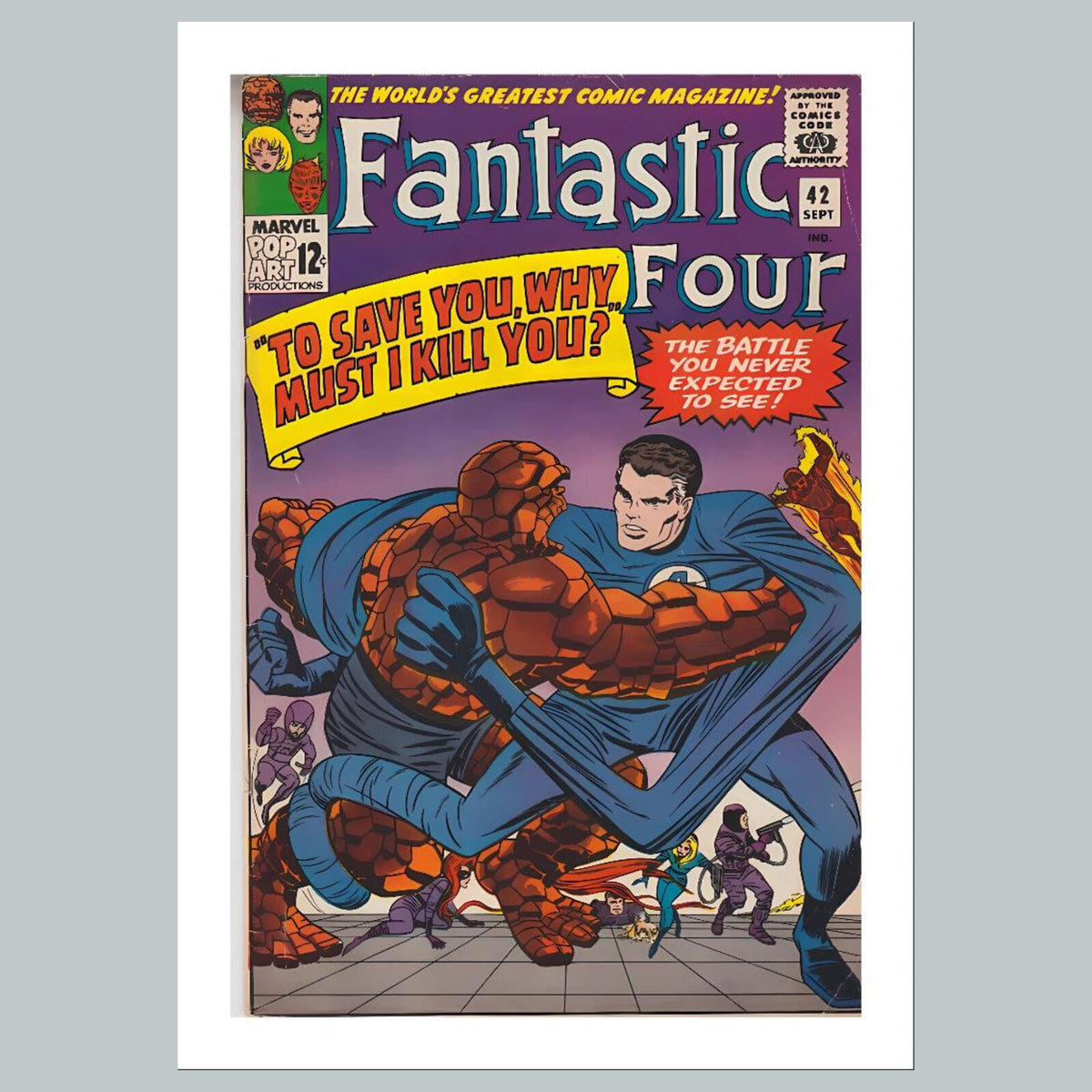1981 Fantastic Four 8x10 Glossy Photo Comic Book Cover Fast-Secure Shipping