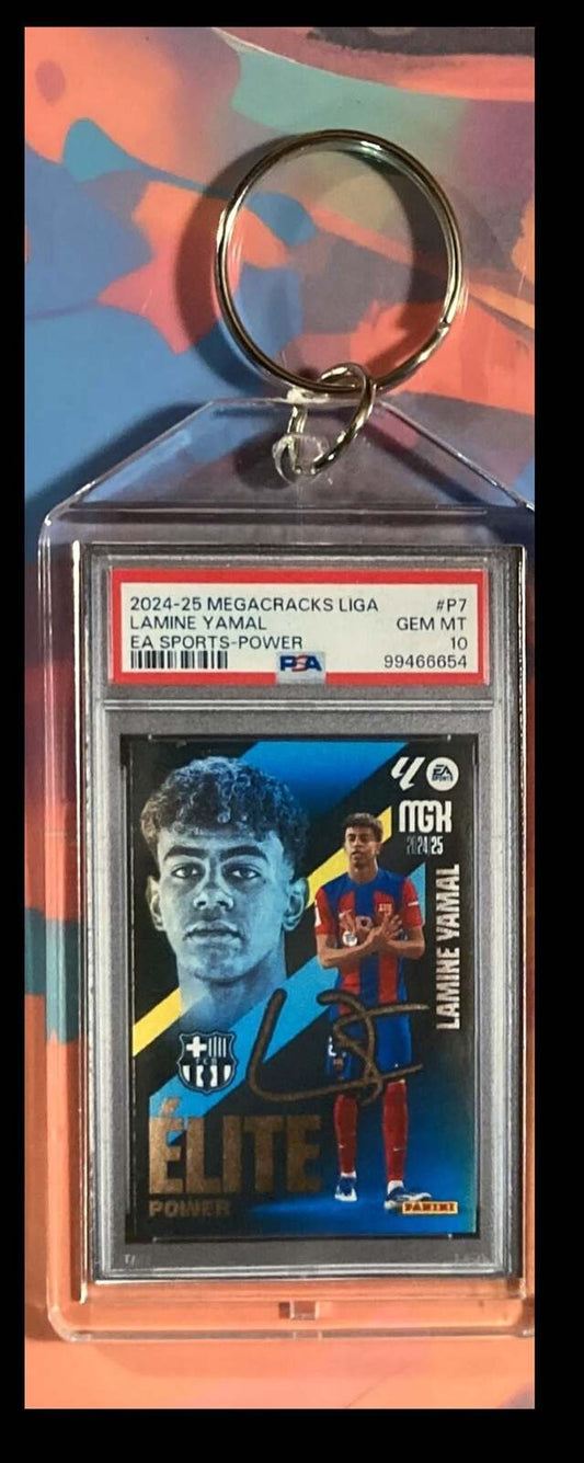 3088 Lamine Yamal 2024 Panini Megacracks Liga Custom Keychain-Gift