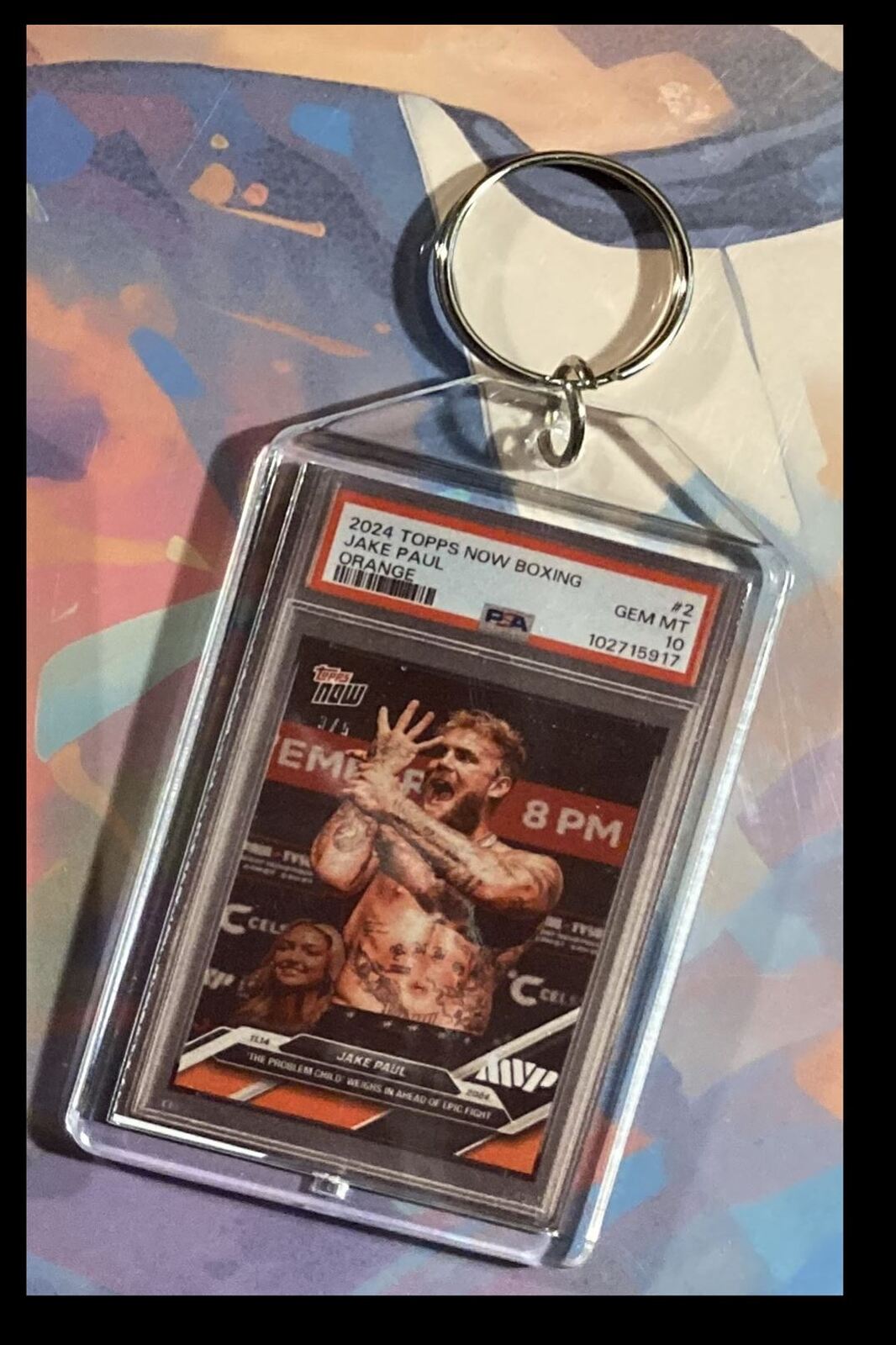 3101 Jake Paul 2024 Topps Now Boxing Orange
