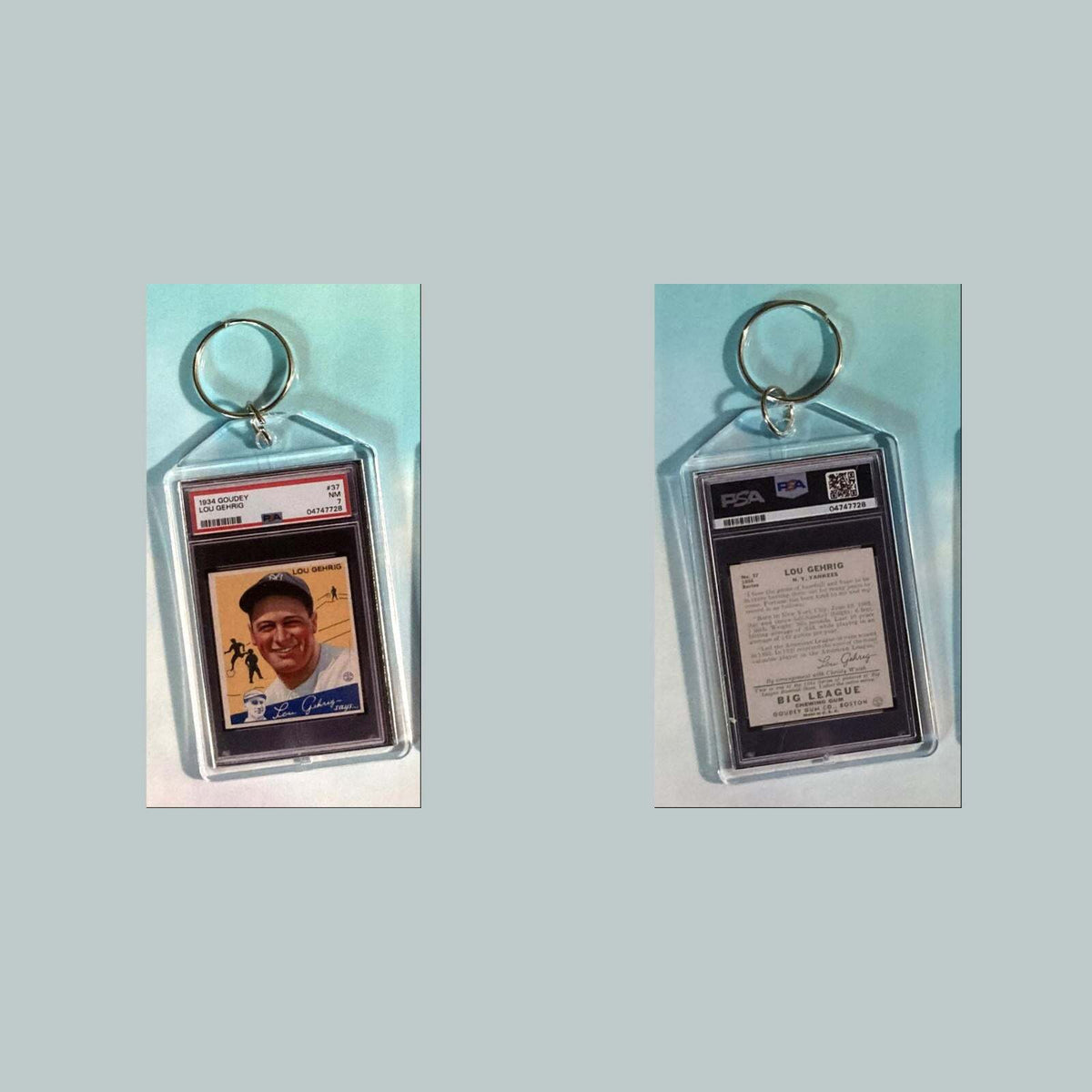 3626 Lou Gehrig 1934 Goudey Custom Hand Made Keychain