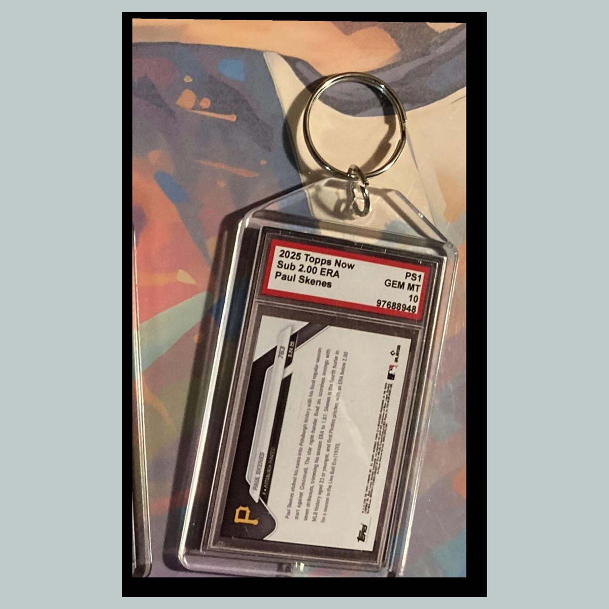 3524 Paul Skenes Sub 2.00 ERA 2025 Now Custom Made Keychain-Makes A Great Gift