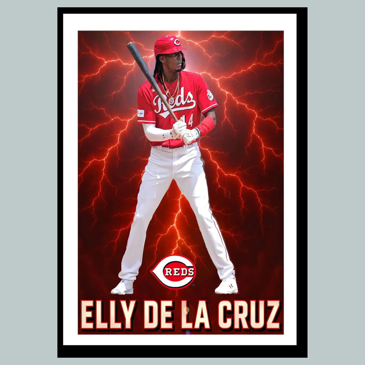 0636 P-8X10 Elly Red Lightning Glossy Photo Fast-Secure Shipping BBL