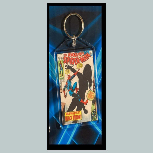 3400 Spider Man July 1970 Classic  Black Widow Custom Novelty Keychain
