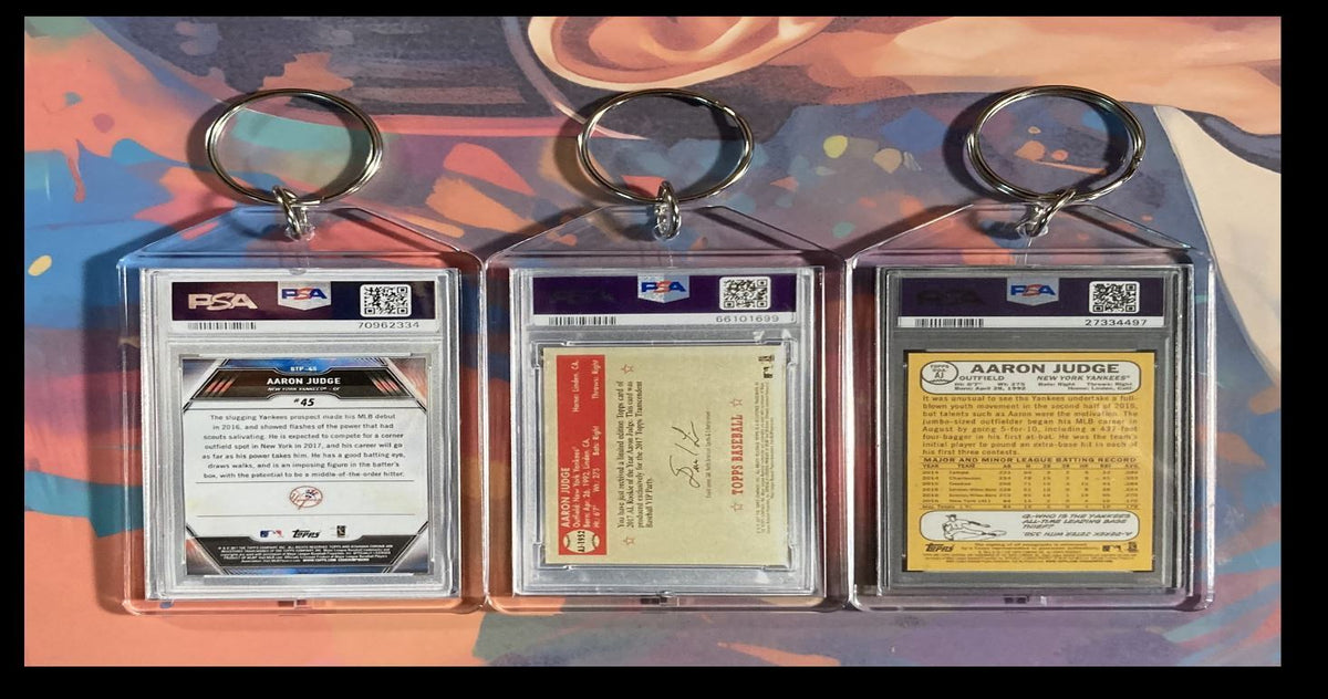 3138B Aaron Judge  3 Pack Bundle 3 Different Custom Novelty Keychains