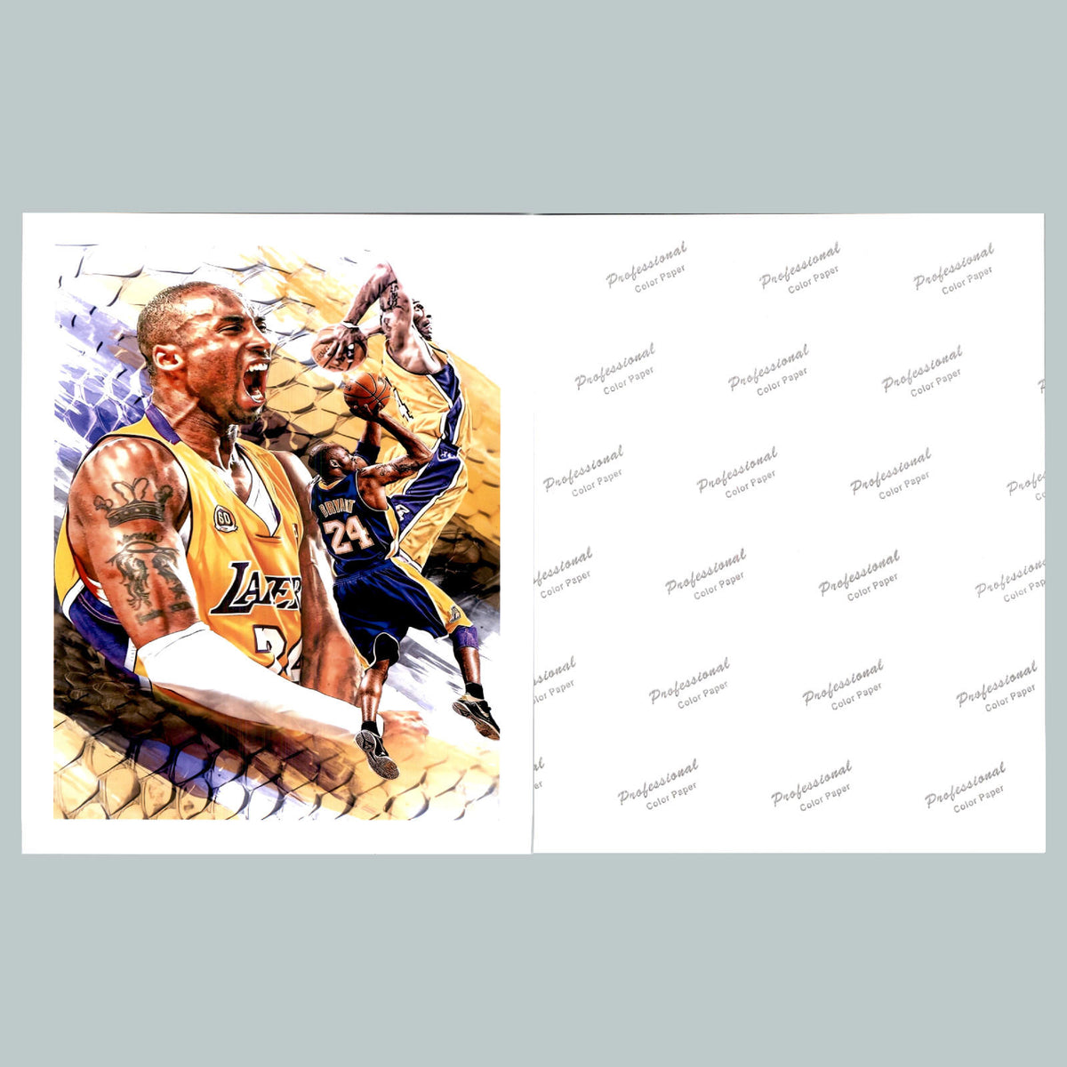 0976B Mike Tyson/Kobe/Messi/Mantle/Jordan 5 Legends 8x10 Glossy Photos BKL BBL