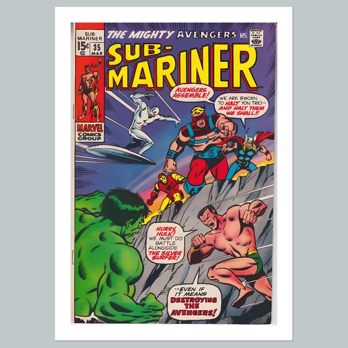 2568 Sub-Mariner 8x10 Glossy Photo Comic Book CoverFast-Secure Shipping