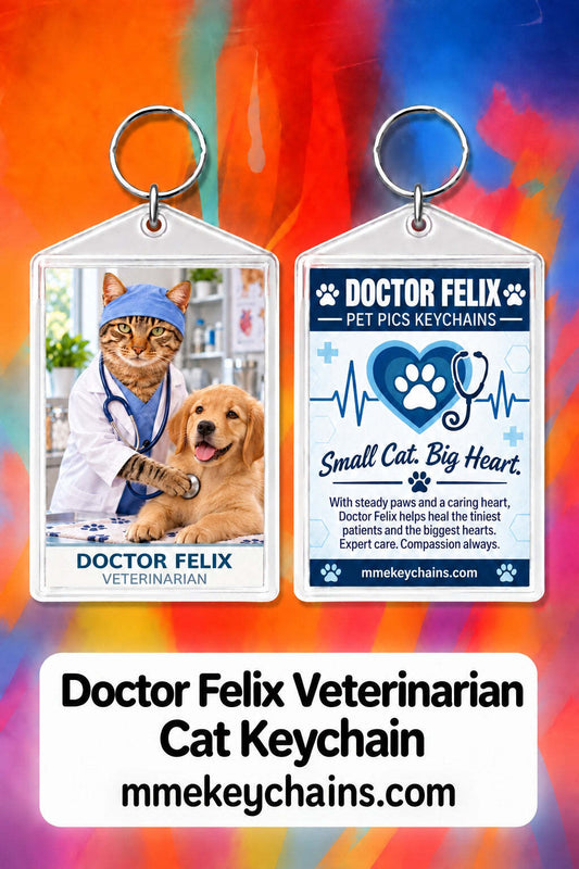 4910 Personalized Pet Pics Keychains Doctor Felix – Veterinarian