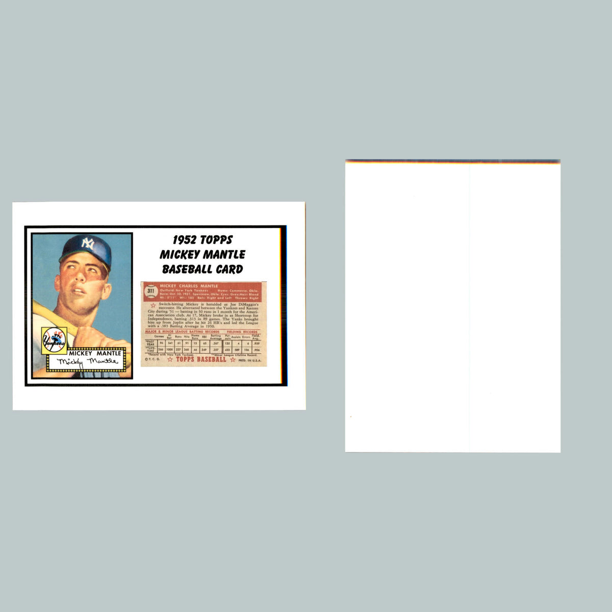 1611 8X10 Glossy Photo Mickey Mantle   Fast-Secure Shipping Makes A Great Gift