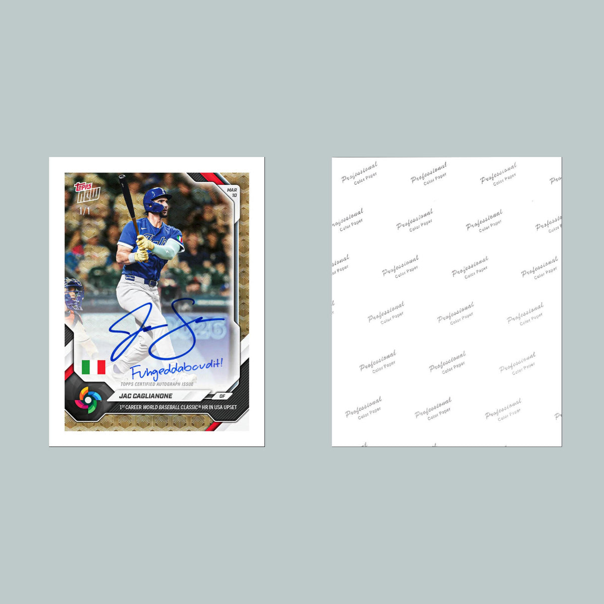 1531 enonailgaC caJ WBC Fac Auto 8x10 Glossy Photo Fast-Secure Shipping MS