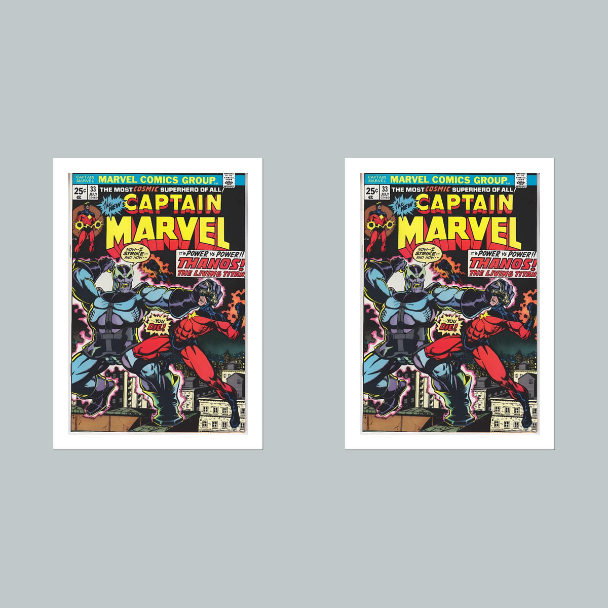 1907 Captain Marvel 8x10 Glossy Photo Comic Book Cover Fast-Secure Shipping