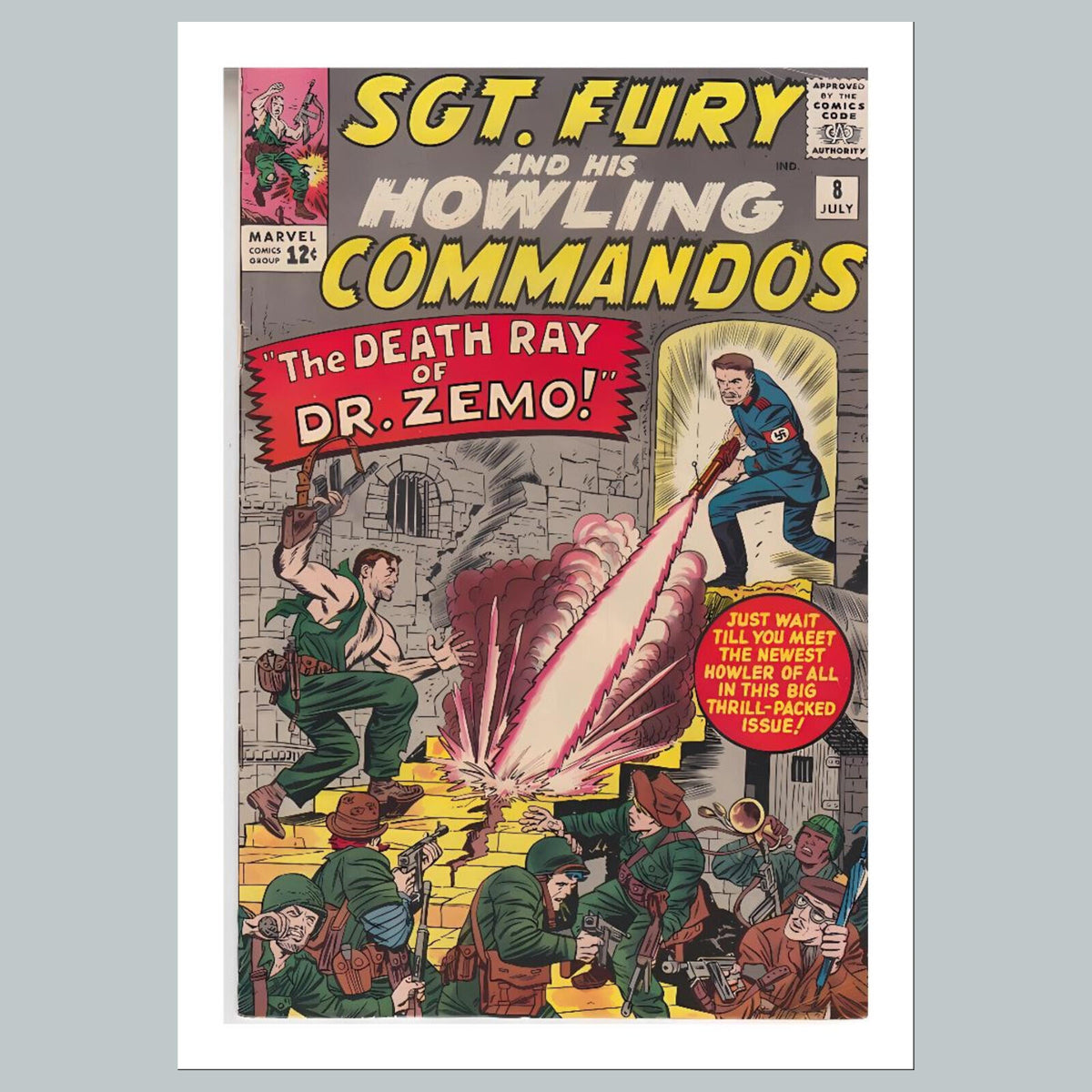 2399 Sgt Fury 8x10 Glossy Photo Comic Book Cover Fast-Secure Shipping