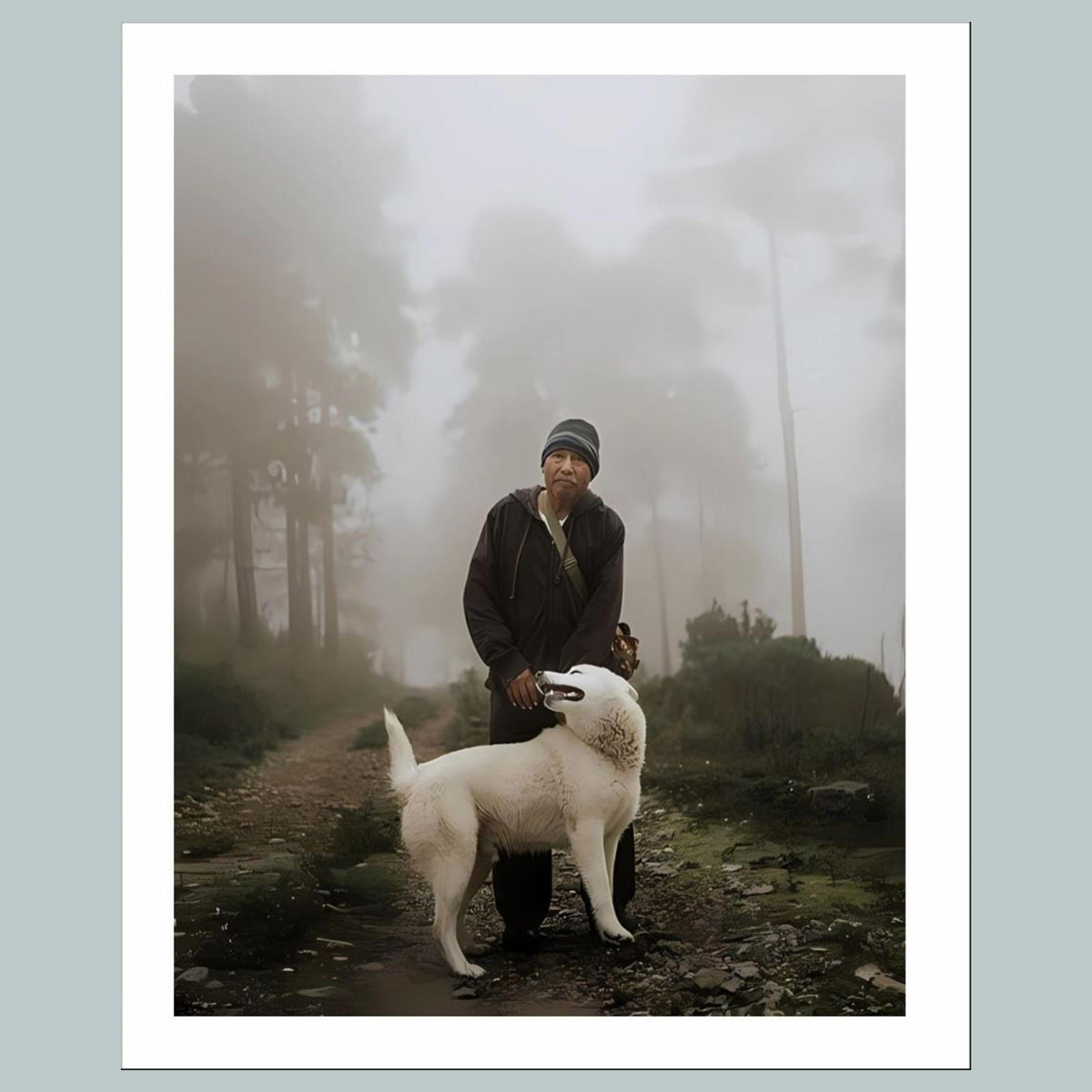 1494 Foggy Day 8x10 Glossy Photo MS
