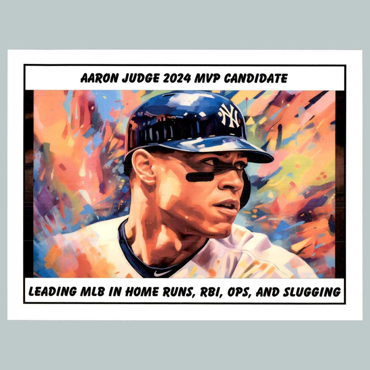 0034 P-8X10 Aaron Judge BaseballMVP Candidate Glossy Photo Fast Shipping BBL