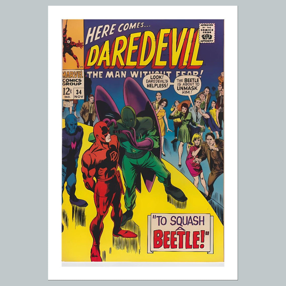 2008 Daredevil 8x10 Glossy Photo Comic Book Cover Fast-Secure Shipping