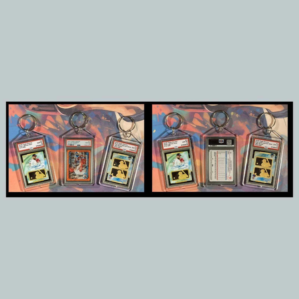 3381B Logoman/Kyle Schwarber 3 Pack Bundle - 3 Different Novelty Keychains