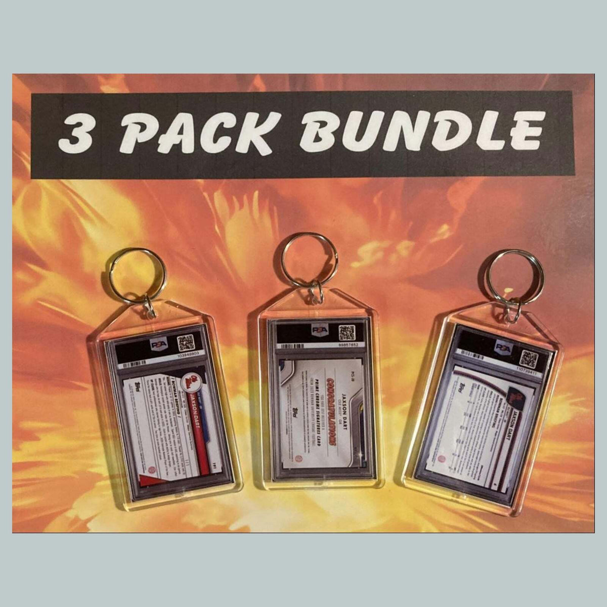 3536B Jaxson Dart 3 Pack Bundle - Custom Hand Made Novelty Keychains -Gift