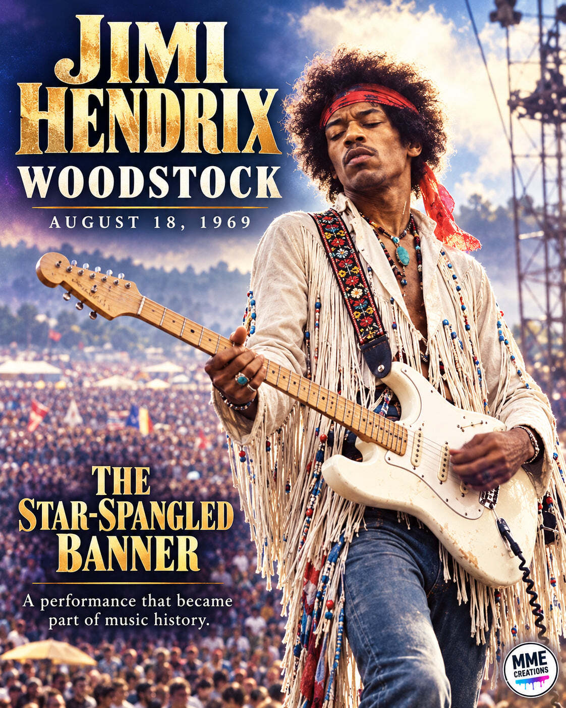 Woodstock 1969 — 8x10 Print